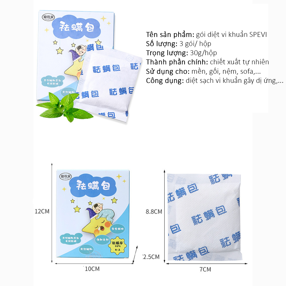 Túi Diệt Khuẩn Mền Gối Nệm HOMI Mã HK01 Công Nghệ Nhật Bản Chiết Xuất Tự Nhiên Loại Bỏ Ve Rận, Nấm Mốc Gây Ngứa Ngáy Khó Chịu - Hàng Chính Hãng