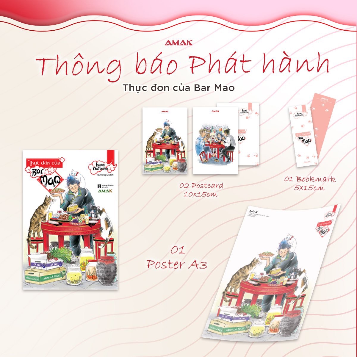 [Manga] Thực Đơn Của Bar Mao - Tác giả: Kumo Natsume - Amakbooks