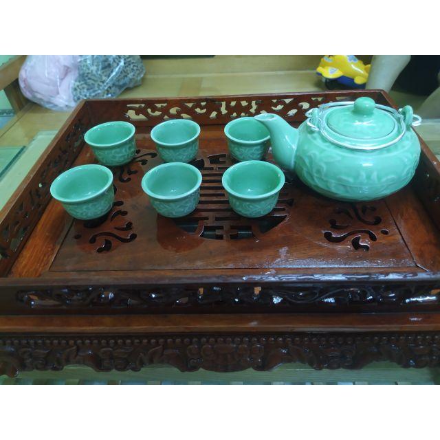 Bộ ấm chén pha trà hàng bát tràng