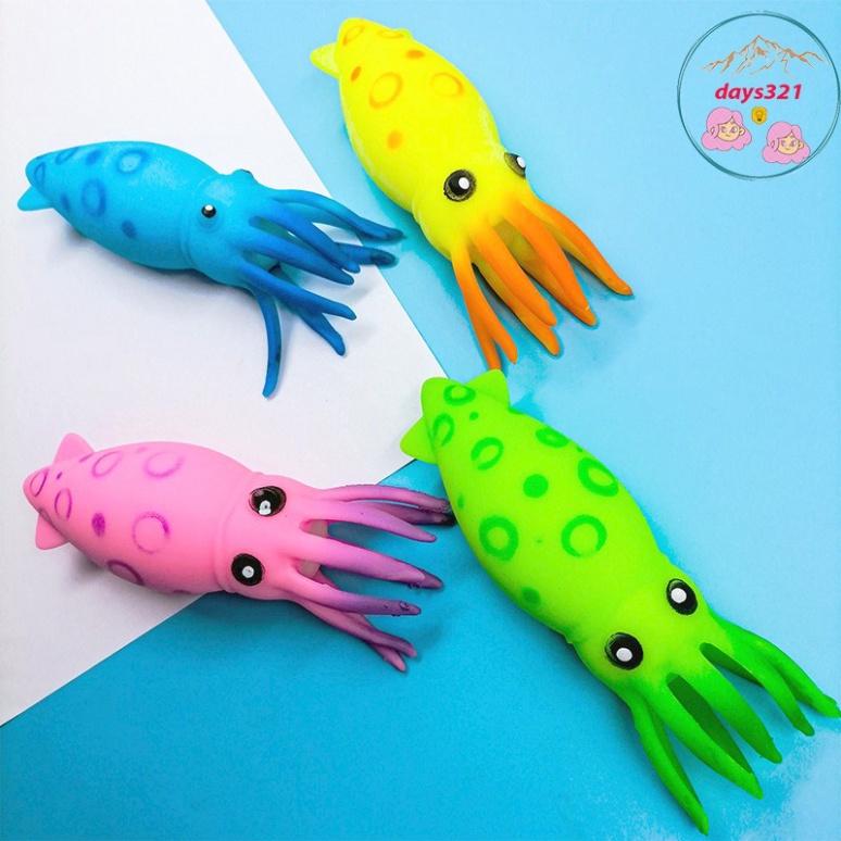 Squishy CON MỰC Mochi hình bạch tuộc mềm mịn dễ thương chân thực giảm stress co dãn đàn hồi ngộ nghĩnh bóp giải trí