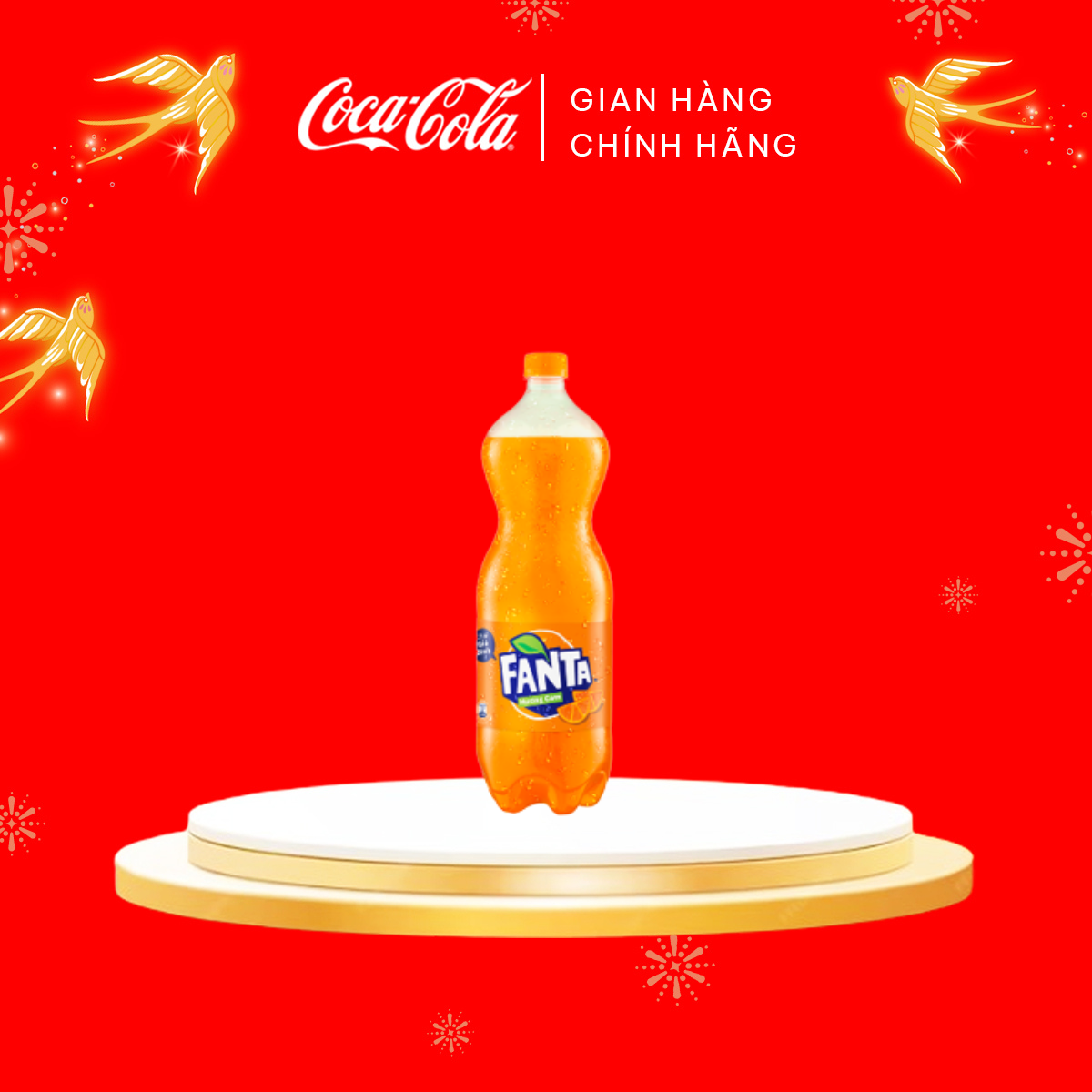 Nước Giải Khát Có Gas Fanta Cam chai 1.5L