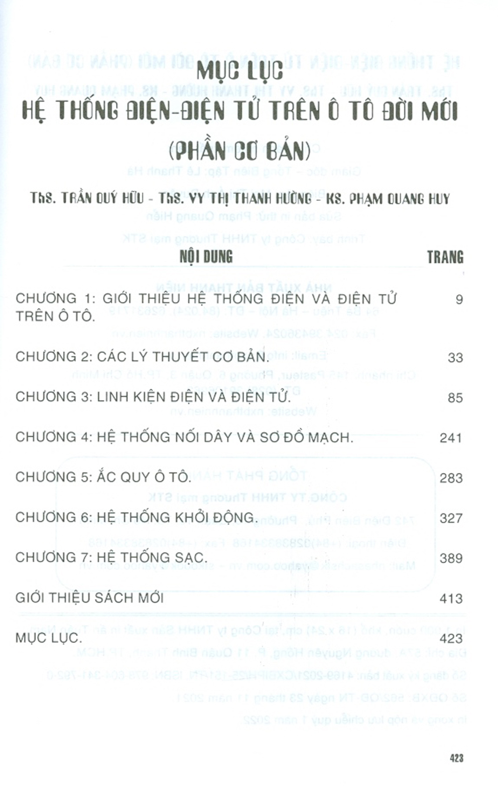 Hệ Thống Điện - Điện Tử Trên Ô Tô Đời Mới (Phần Cơ Bản)