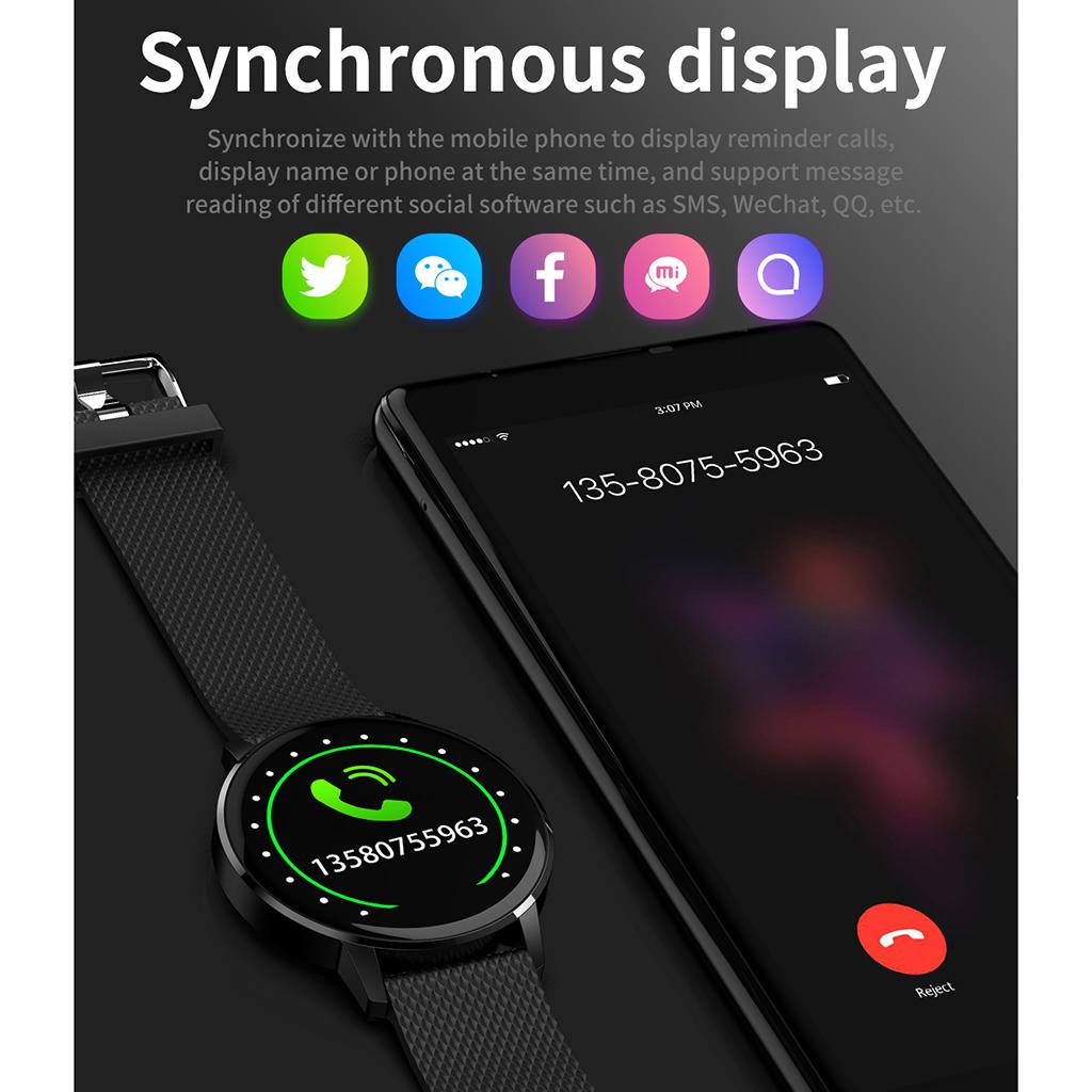 IP68 Waterproof Bluetooth 4.0 Color Circular Screen Smart Bracelet