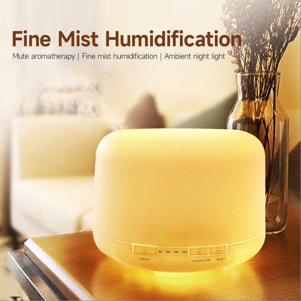 Aroma Diffuser 500ml Ultrasonic Home Quiet Air Purifier Humidifier Aroma Oil Diffuser Home Office Spa Yoga Relaxation