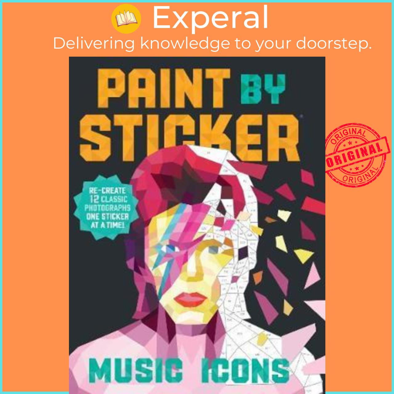 Sách - Paint by Sticker: Music Icons : Re-create 12 Classic Photographs On by Workman Publishing
