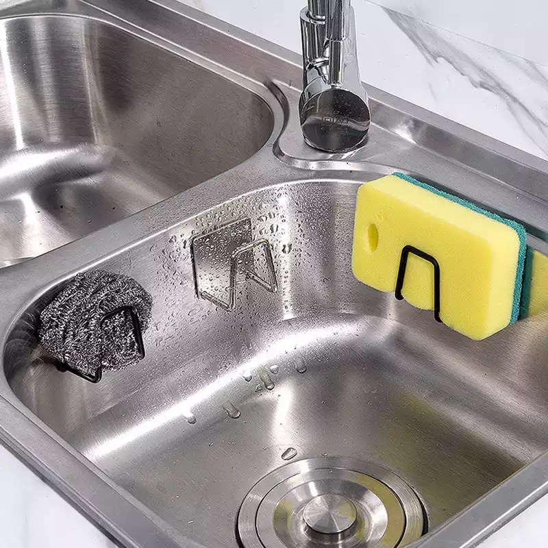 Móc Dán Tường Đa Năng, Giá Treo Tường Bằng Inox Đa Năng Treo Vung, Nồi, Miếng, Giẻ Rửa Bát, Xoong, Nồi, Tiện Ích. TakyHome 2010