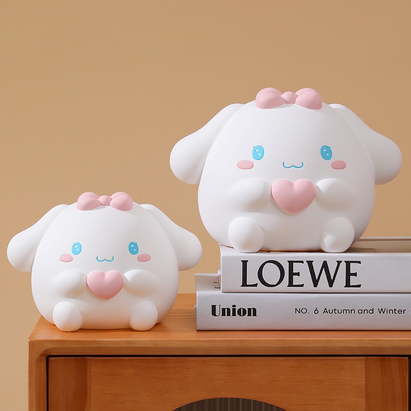 Ống Tiết Kiệm Thỏ Cinnamoroll Sanrio Trắng Trang Trí Quà Tặng Dễ Thương_ArtHouse