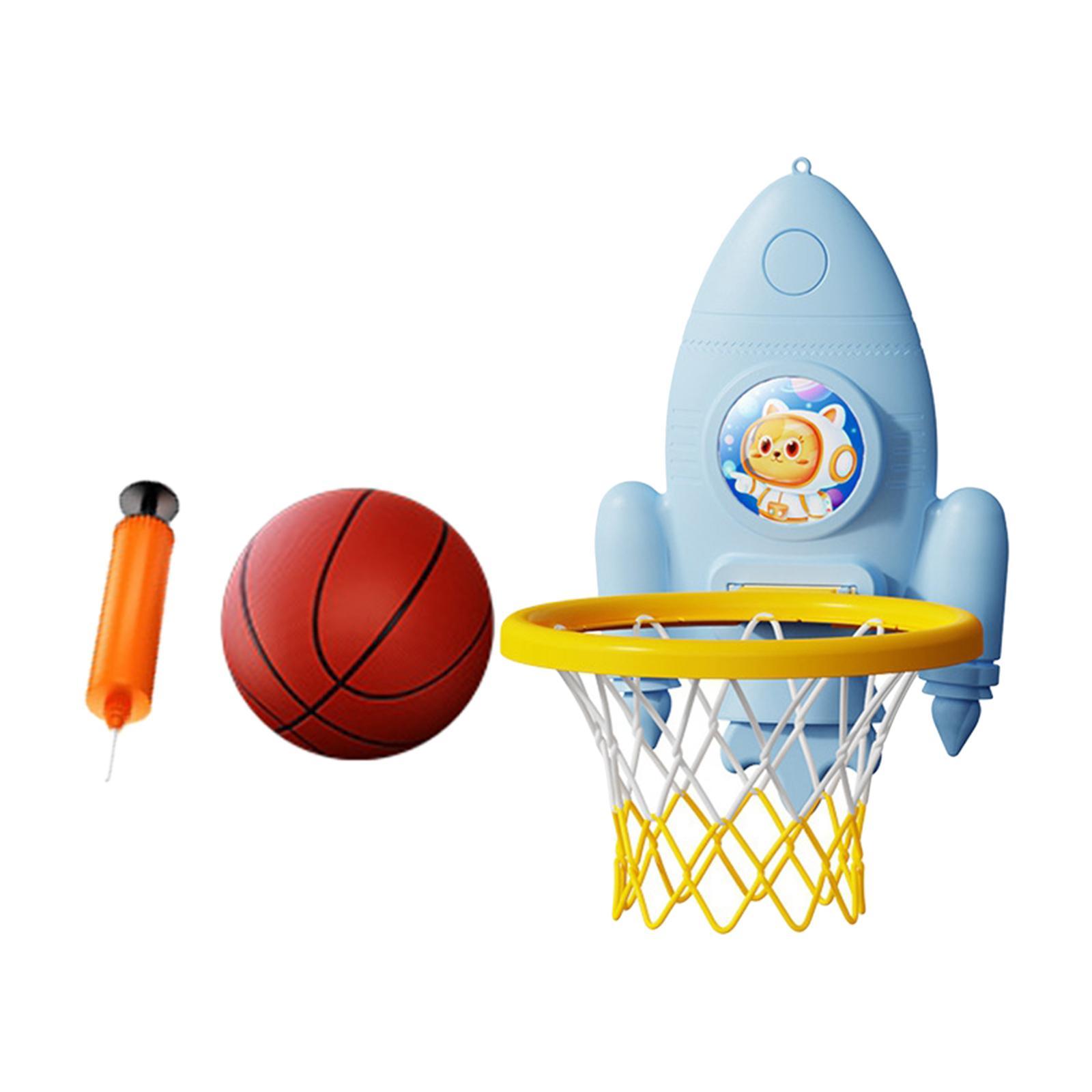 Toddler Basketball Hoop Set Cartoon Outdoor Indoor Game Foldable Basketball Hoop for Girls Gifts