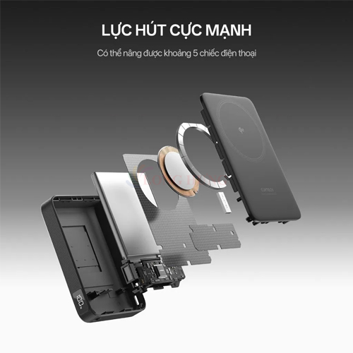Sạc dự phòng Cuktech Magnetic Power Bank Magnetic 10000mAh 35W CP13 WPB100 - Hàng chính hãng