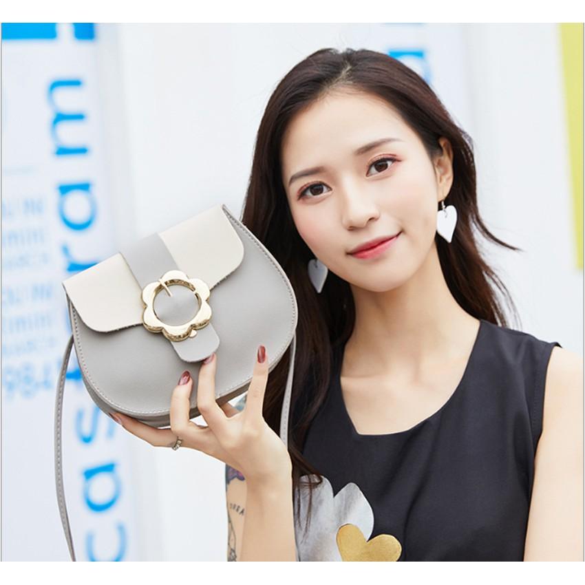 Túi đeo chéo nữ khóa hoa thời trang 354