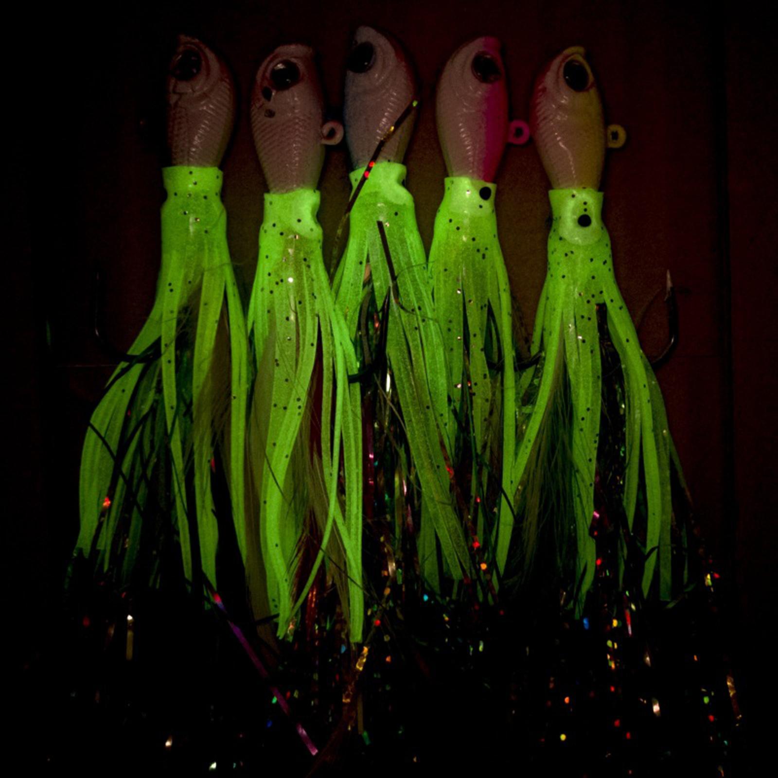 Luminous Lifelike Squid Skirt  Sea Fishing  Glow Fishing  Hook