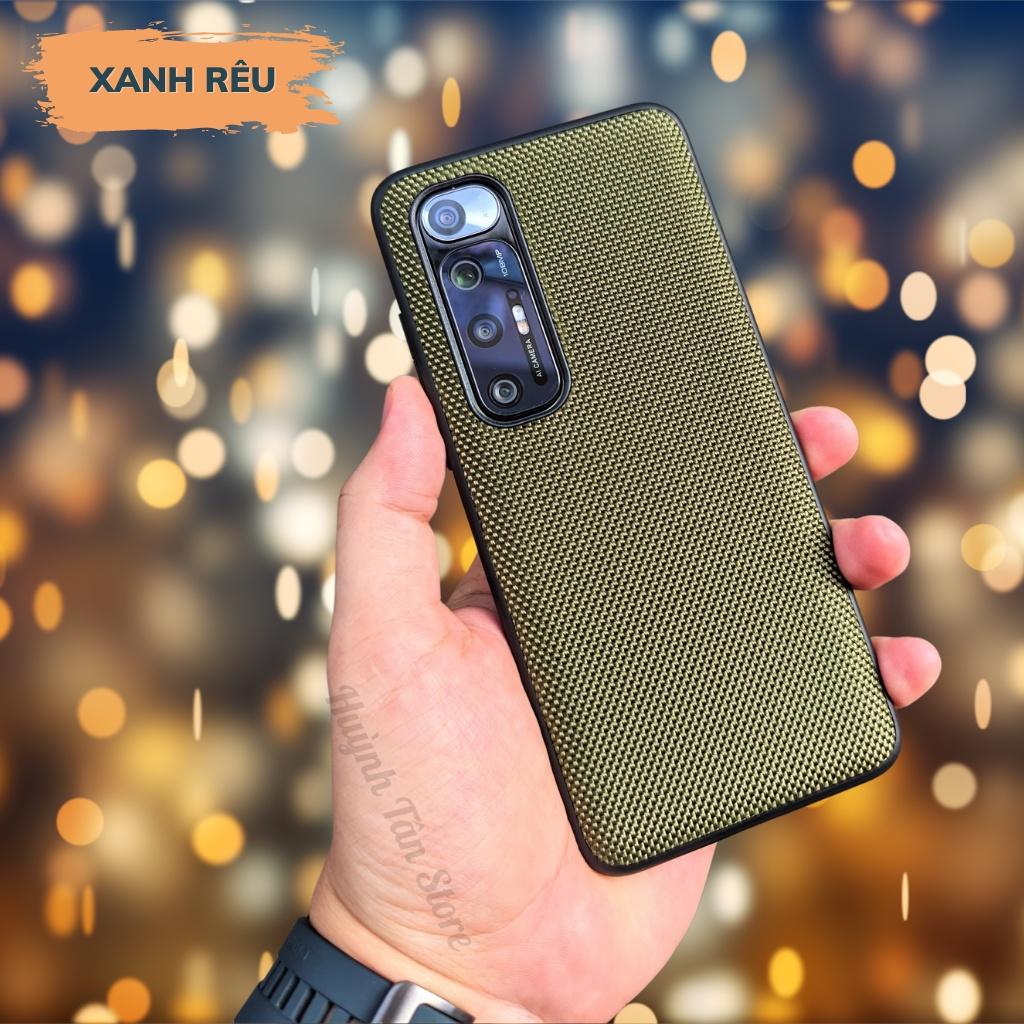 Ốp lưng mi 10s nhựa dẻo giả VẢI NYLON nhiều màu chống bám vân tay bảo vệ camera phụ kiện huỳnh tân store