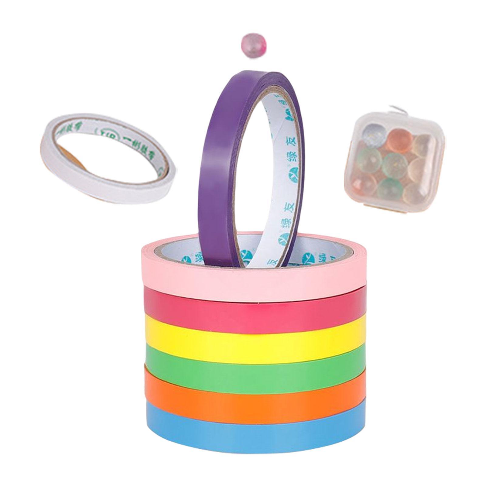 Sticky Ball Tapes Candy Color Tape Game Sticky Toys Rainbow for Party Adult