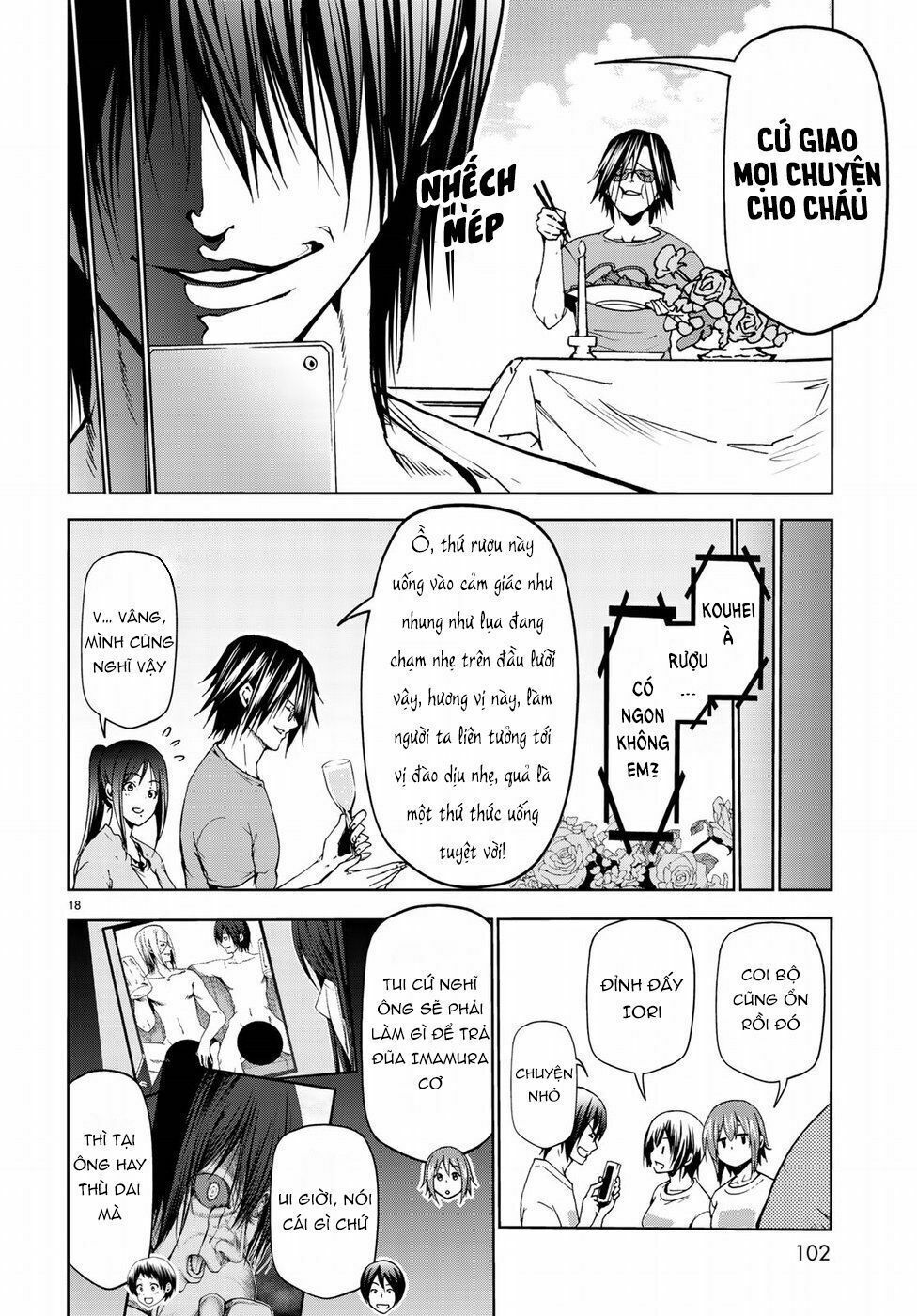 cô gái thích lặn - grand blue chapter 53 18