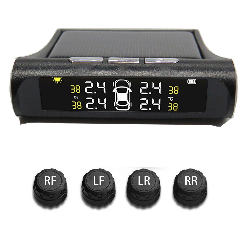 Hệ thống giám sát áp suất lốp xe thông minh TPMS màn hình LCD kỹ thuật số có cổng USB
