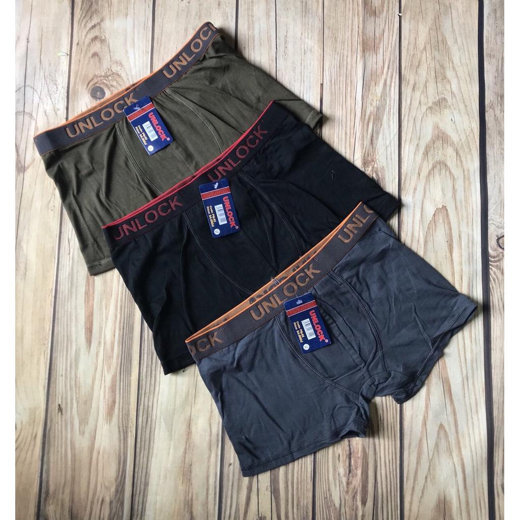 Quần lót đùi nam thun cotton lưng bản to QNN-004