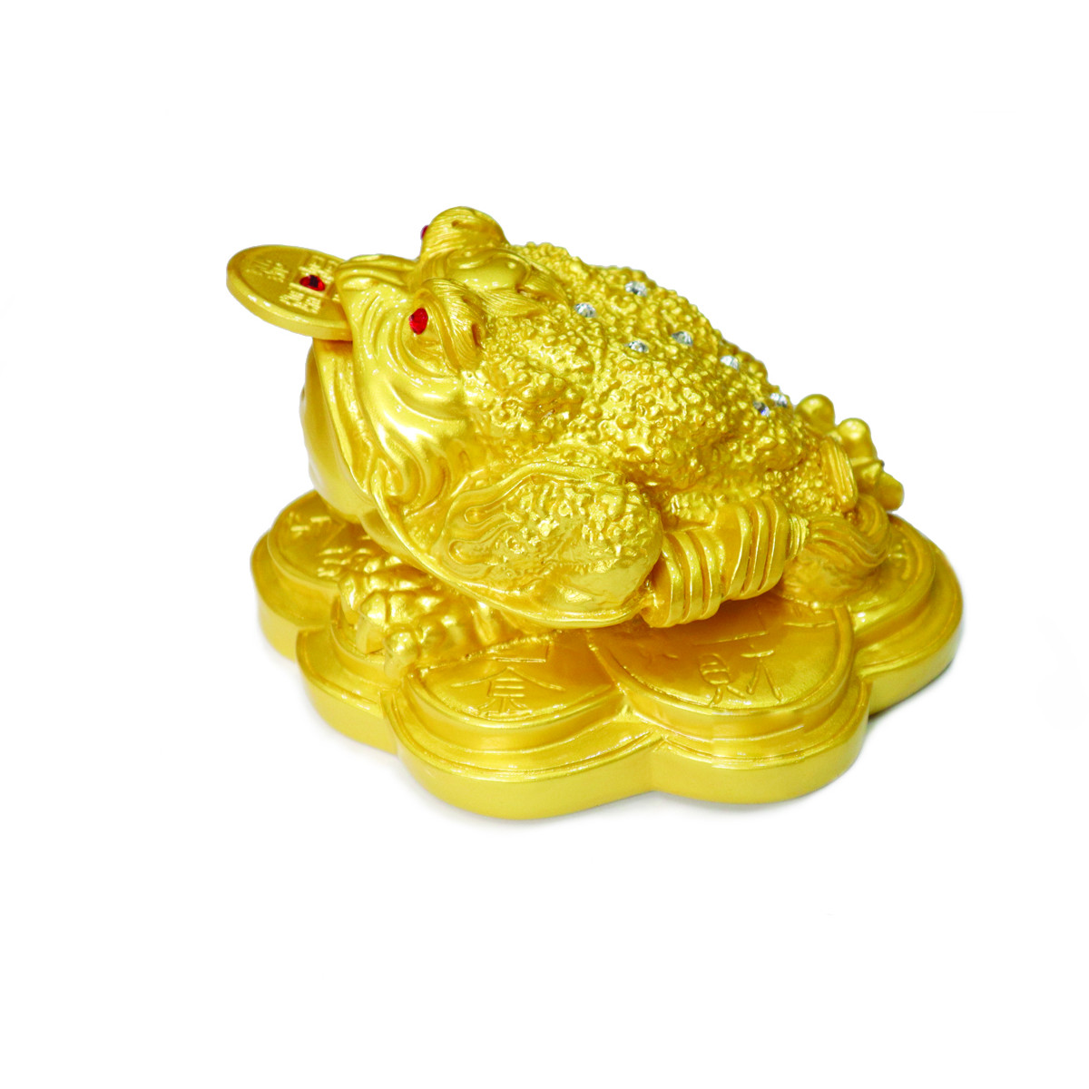 Thiềm Thừ chuẩn phong thuỷ, chất liệu Composite đúc biểu tượng của tài lộc và yên lành, đặt trên bàn thờ Ông địa, két tiền