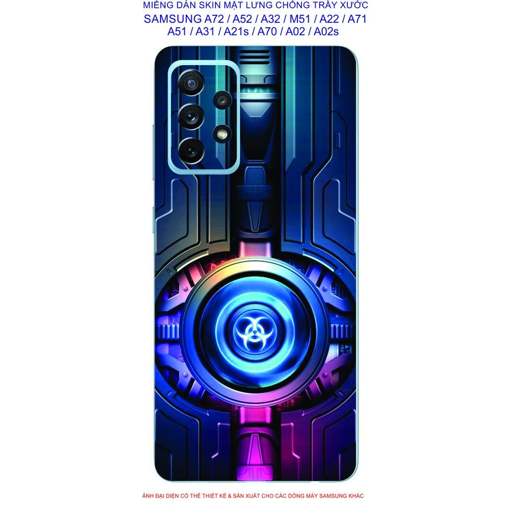 Miếng Dán Skin mặt lưng dành cho SAMSUNG A72 / A52 / A32 / A22 / M51 / A71 / A51 / A31 / A21s / A12 / A02 / A02s chống trầy xước
