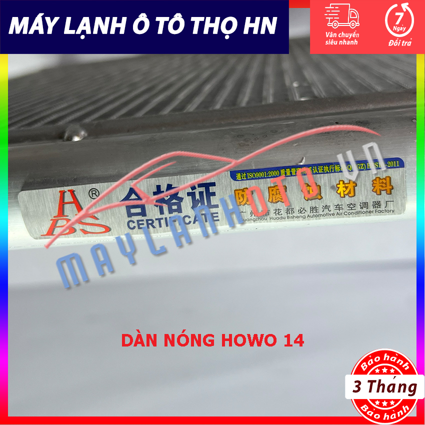 Dàn nóng Howo 2014 Hàng HBS Trung Quốc