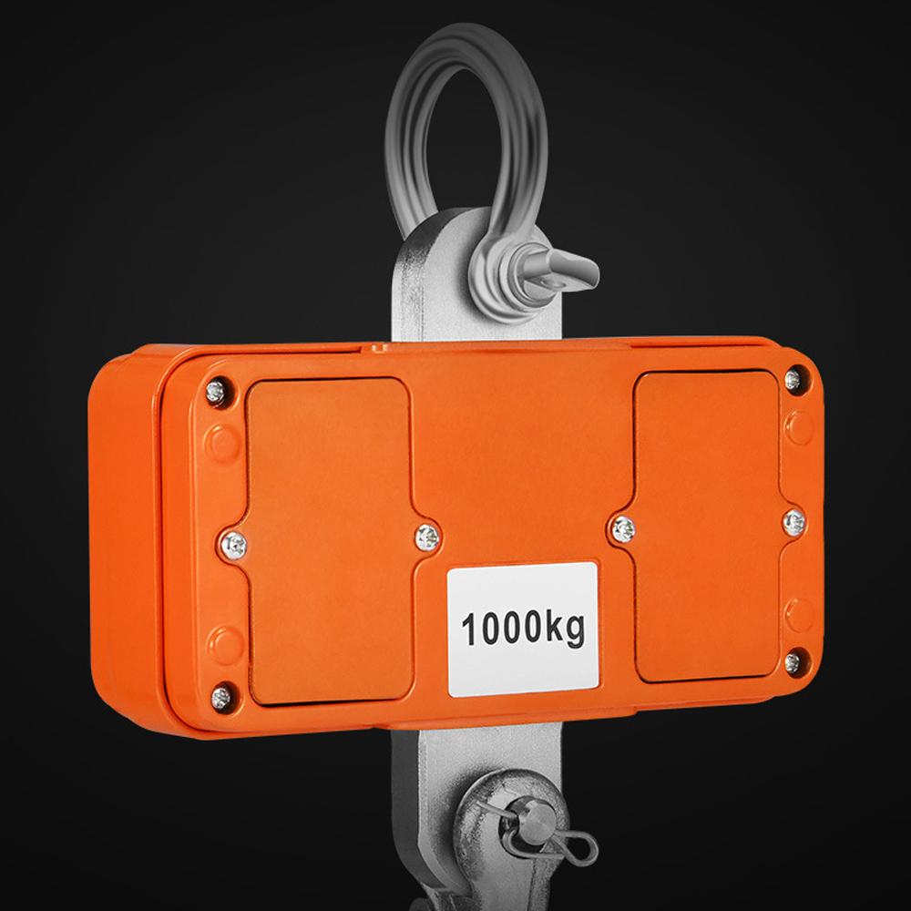 Heavy Duty Electronic Luggage Scale Multifunctional Digital Scales LCD Display Travel High Accurate Weighing Tool Hook Hung Scale 1000KG 1Ton Crane Scale