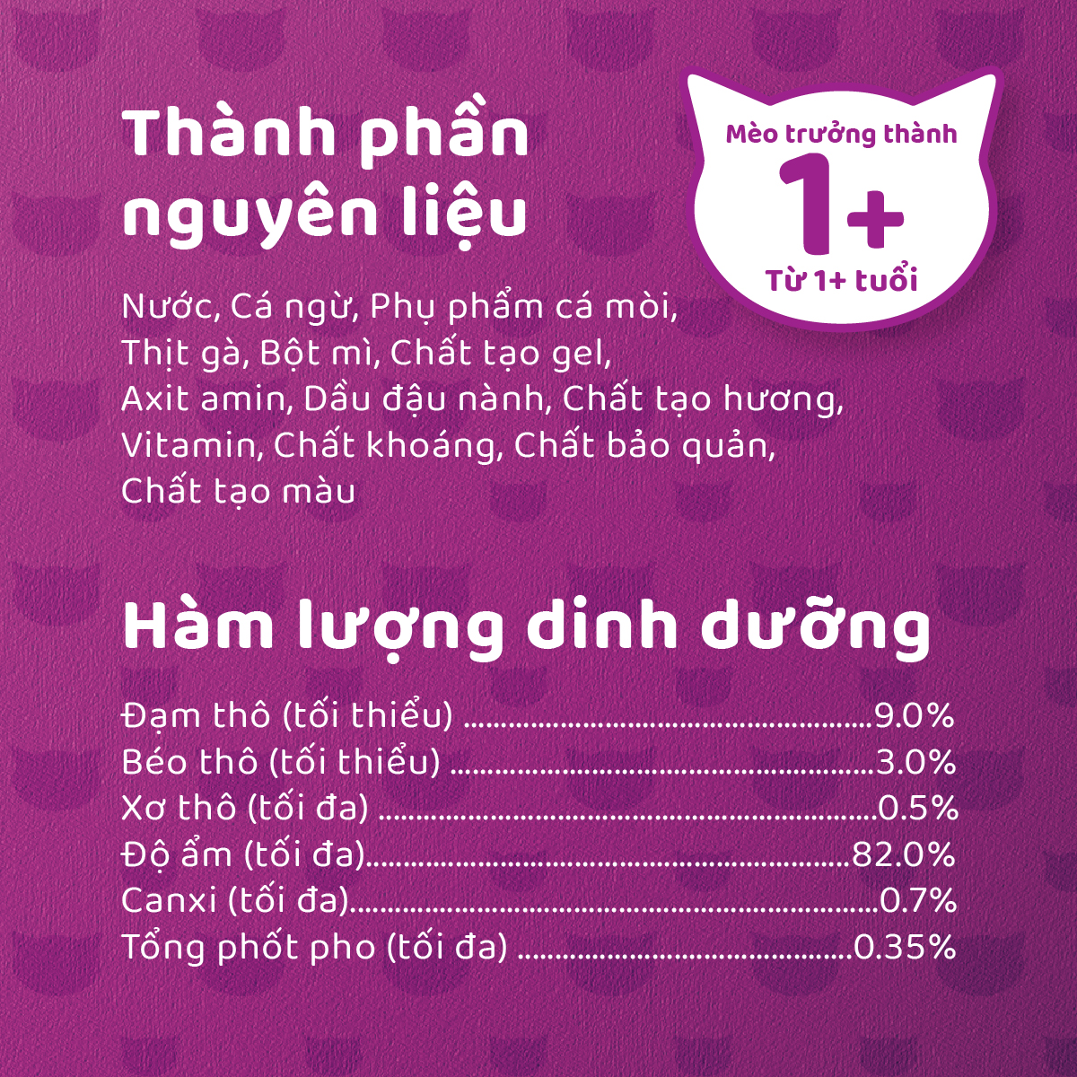 WHISKAS Combo 12 Thức Ăn Cho Mèo Trưởng Thành Dạng Pate Mix 3 Vị 400G (dạng lon)
