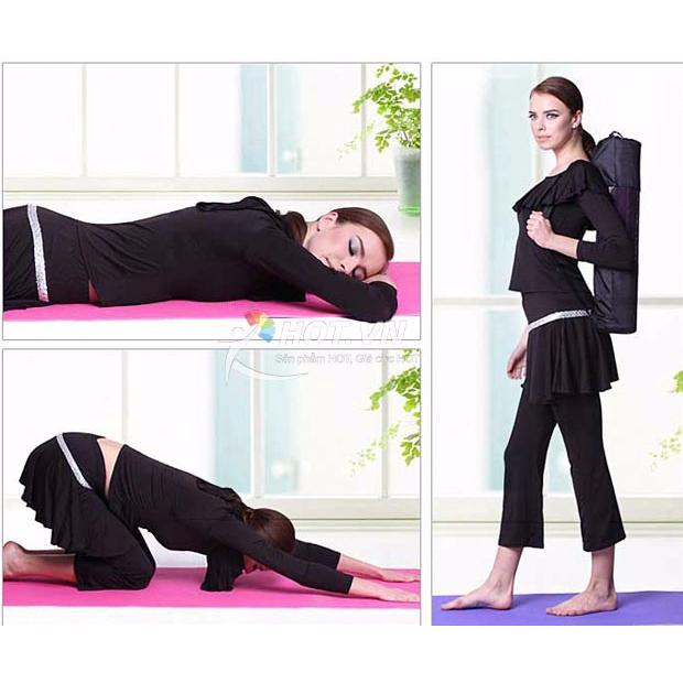 Thảm Tập Yoga Loại Cao Cấp Có Túi Đựng