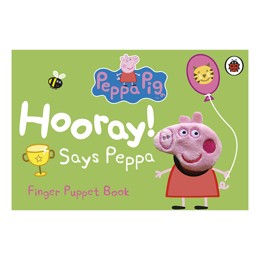 [Hàng thanh lý miễn đổi trả] Peppa Pig: Hooray! Says Peppa Finger Puppet Book