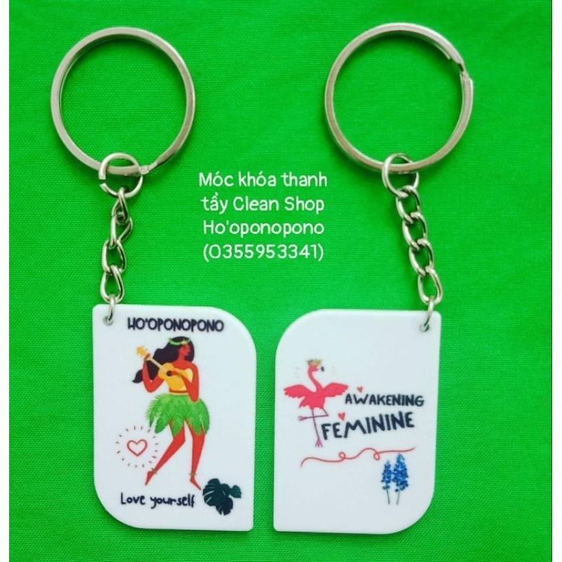 MÓC KHÓA HO'OPONOPONO THANH TẨY TÀI CHÍNH - MỐI QUAN HỆ - SỨC KHỎE - BÌNH AN | Ho'oponopono Keychain