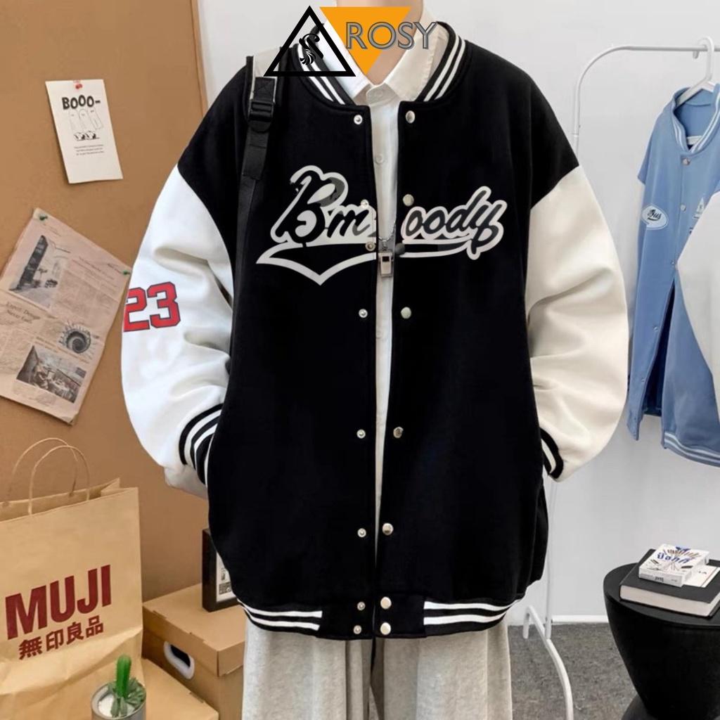 Áo khoác dù bomber unisex bóng chày 2 lớp tảng nhiệt phong cách Hàn Quốc nam nữ mặc cặp phù hợp chất dù dày dặn cao cấp, Áo khoác Bomber nam nữ chất phong cách bóng chày sành điệu, Áo khoác gió bomber form rộng unisex mặc cặp - couple