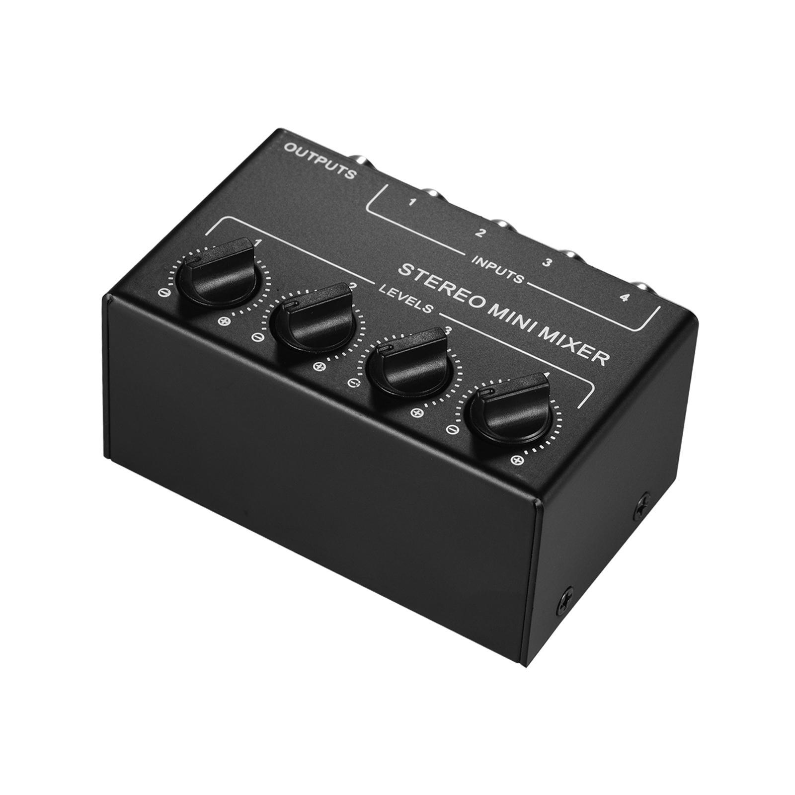Mini Audio Mixer Portable Passive Mixer for Live and Studio CD Player Tablet