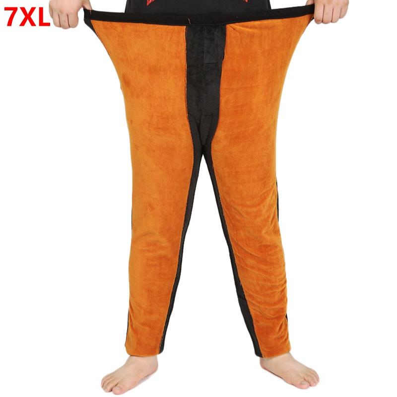 Siêu lớn lớn quần lót Plus kích thước nam ấm quần làm dày Plus Nhung dài mùa đông Nhiệt Ấm quần lót quần
