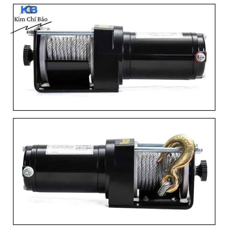 Tời Ắc Quy, Cứu Hộ Ô Tô 2000lbs Nguồn 12V-24V