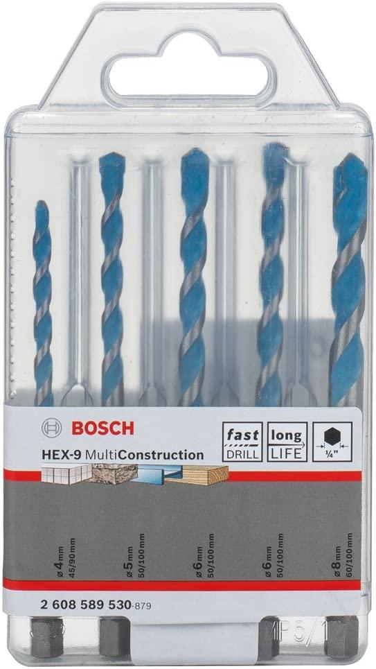 MŨI KHOAN ĐA NĂNG HEX-9 (5 MŨI 4/5/6/6/8) BOSCH 2608589530 - HÀNG CHÍNH HÃNG