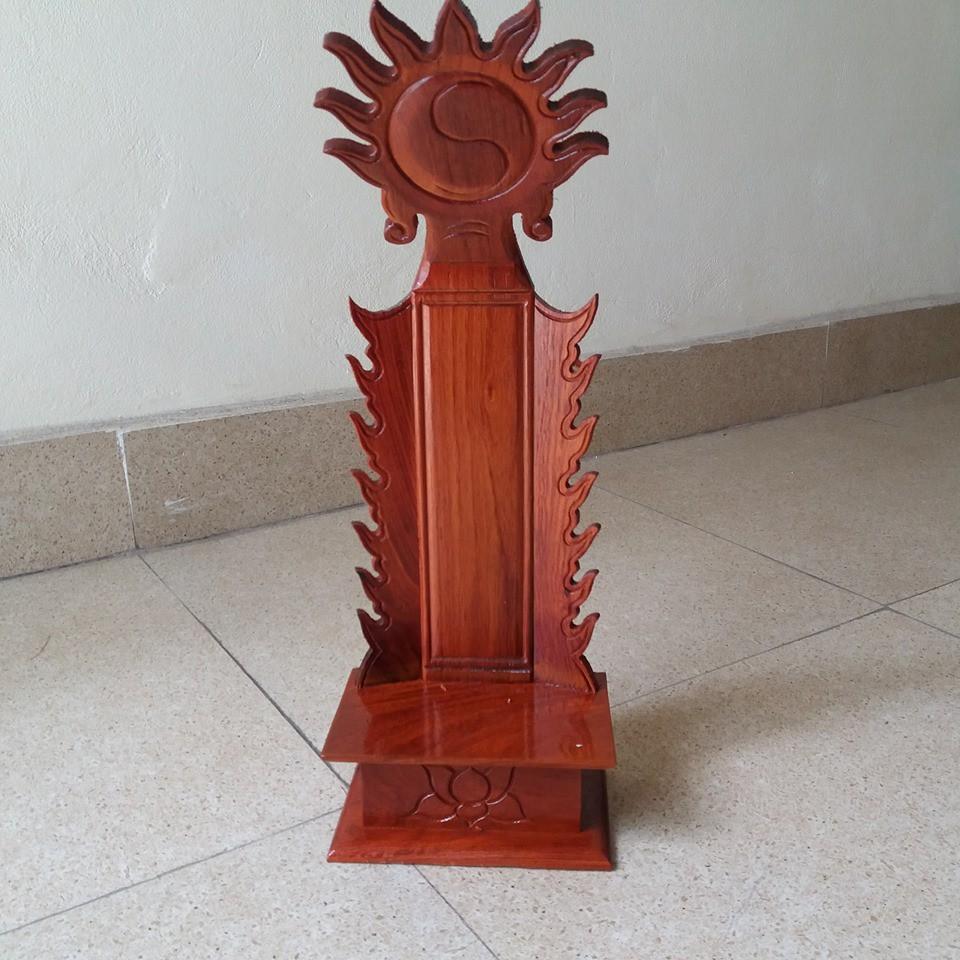 Đồ thờ -bài vị gỗ hương kích thước cao 45cmx18cmx11cm