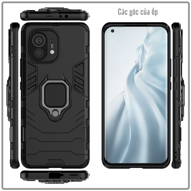 Ốp lưng cho Xiaomi Mi 11 iRON MAN IRING Nhựa PC cứng viền dẻo chống sốc