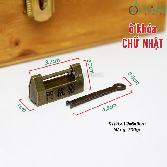 Ổ khóa cổ điển Vintage chọt ngang OK-01