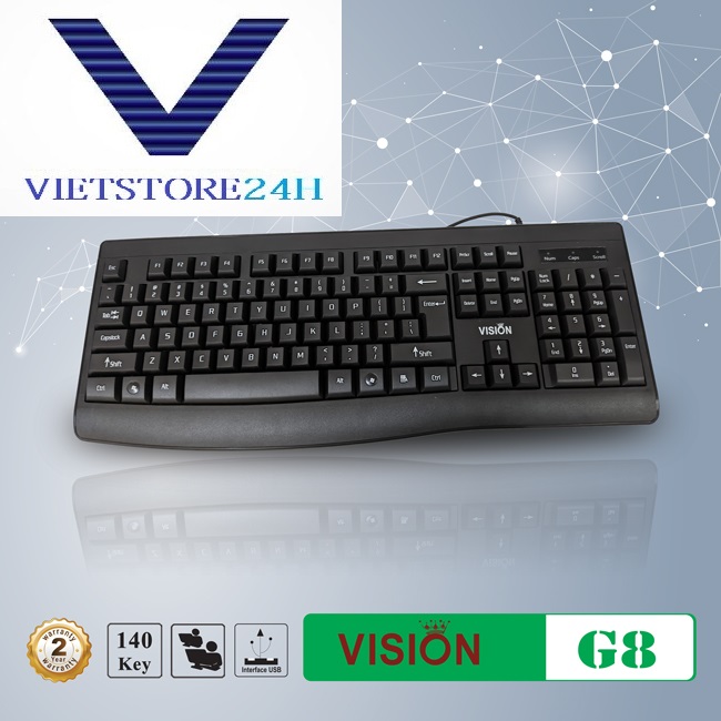 Bàn phím máy tính Vision G8 - Hàng Chính Hãng