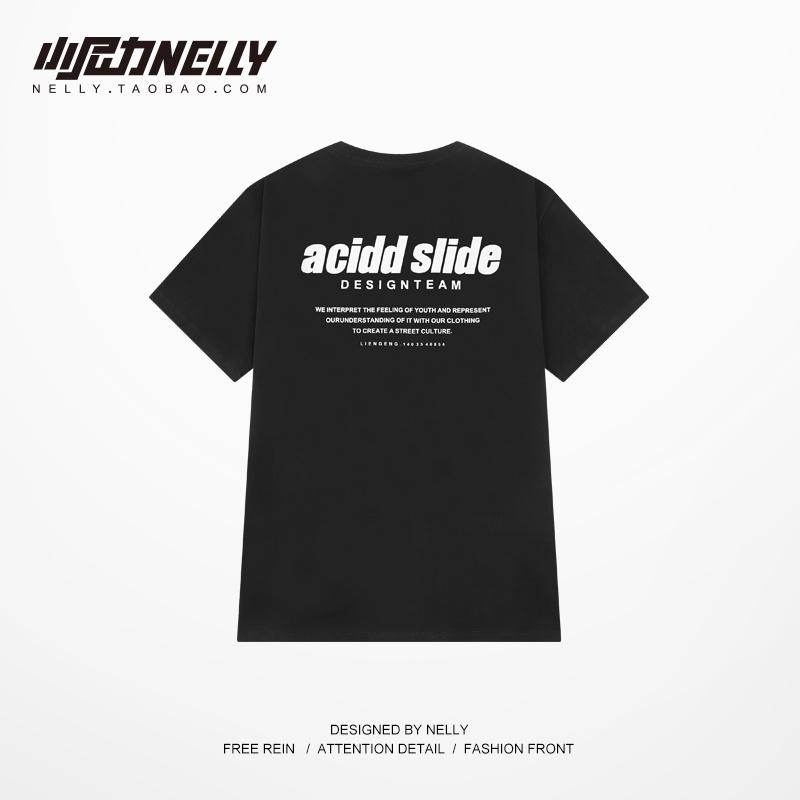 Áo Nelly Heybig in chữ Acidd Slide cộc tay dành cho cả nam và nữ hợp thời trang