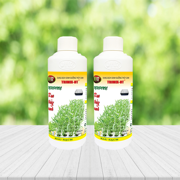 Combo 2 chai dinh dưỡng thủy canh 500ml Trimix-DT trồng rau sạch (chuyên dùng rau ăn lá) - Hydroponic nutrients