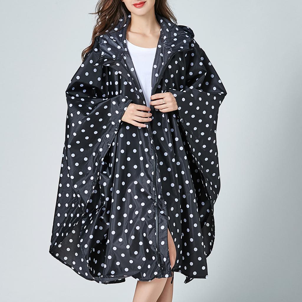 Women's Lightweight Waterproof Outdoor Raincoat Portable Poncho Beige
