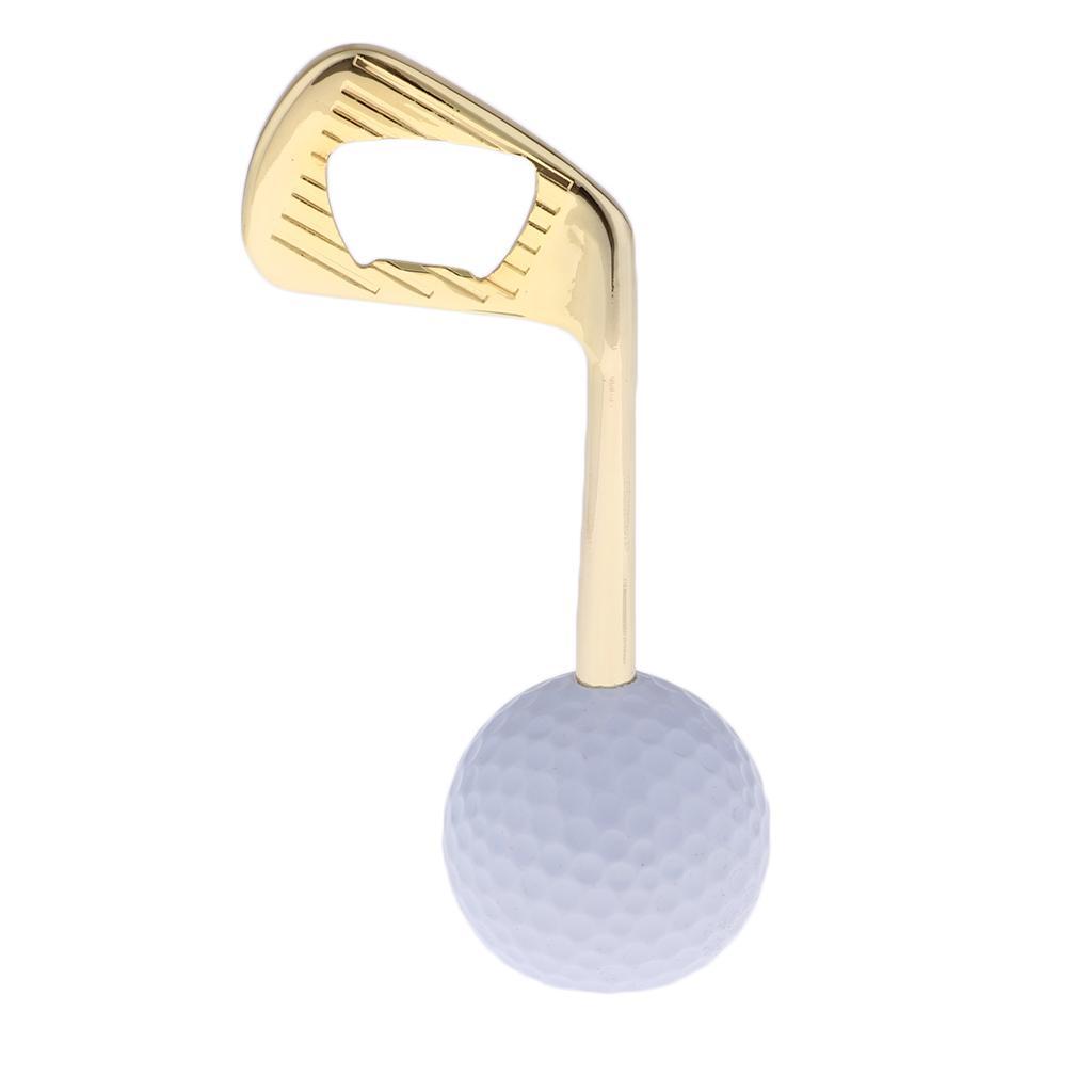 Creative Golf Ball Bottle Opener Zinc Alloy Puller Openers Golden