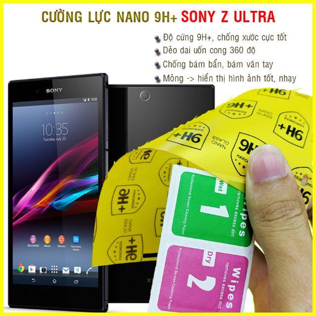 Dán cường lực mặt trước, mặt sau dành cho Sony Z Ultra