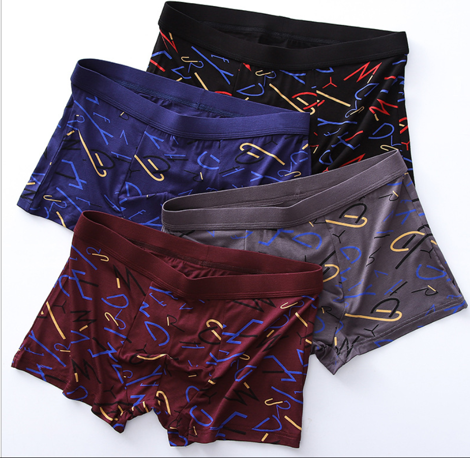 Bamboo Nam Panties Sexy Underwear Men Cuecas Boxer Boxer Thời Trang Mới Shorts Mens Underware 4 cái/lốc Miễn Phí Vận Chuyển