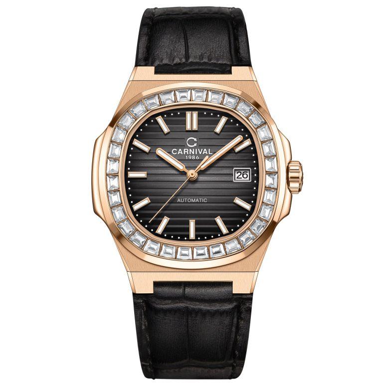 Đồng Hồ Nam Dây Da Carnival Nautilus G8108.302.432 Automatic - Kính Sapphire - Size 41mm - Carnival 8108G-VH-MDEN