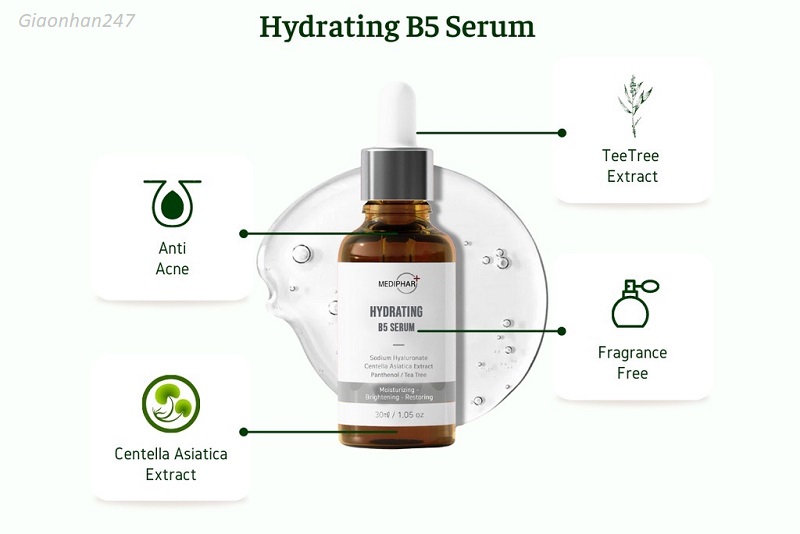 B5 Serum Hydrating 30ml - Phục Hồi Cấp Nước, Dưỡng Sáng Da