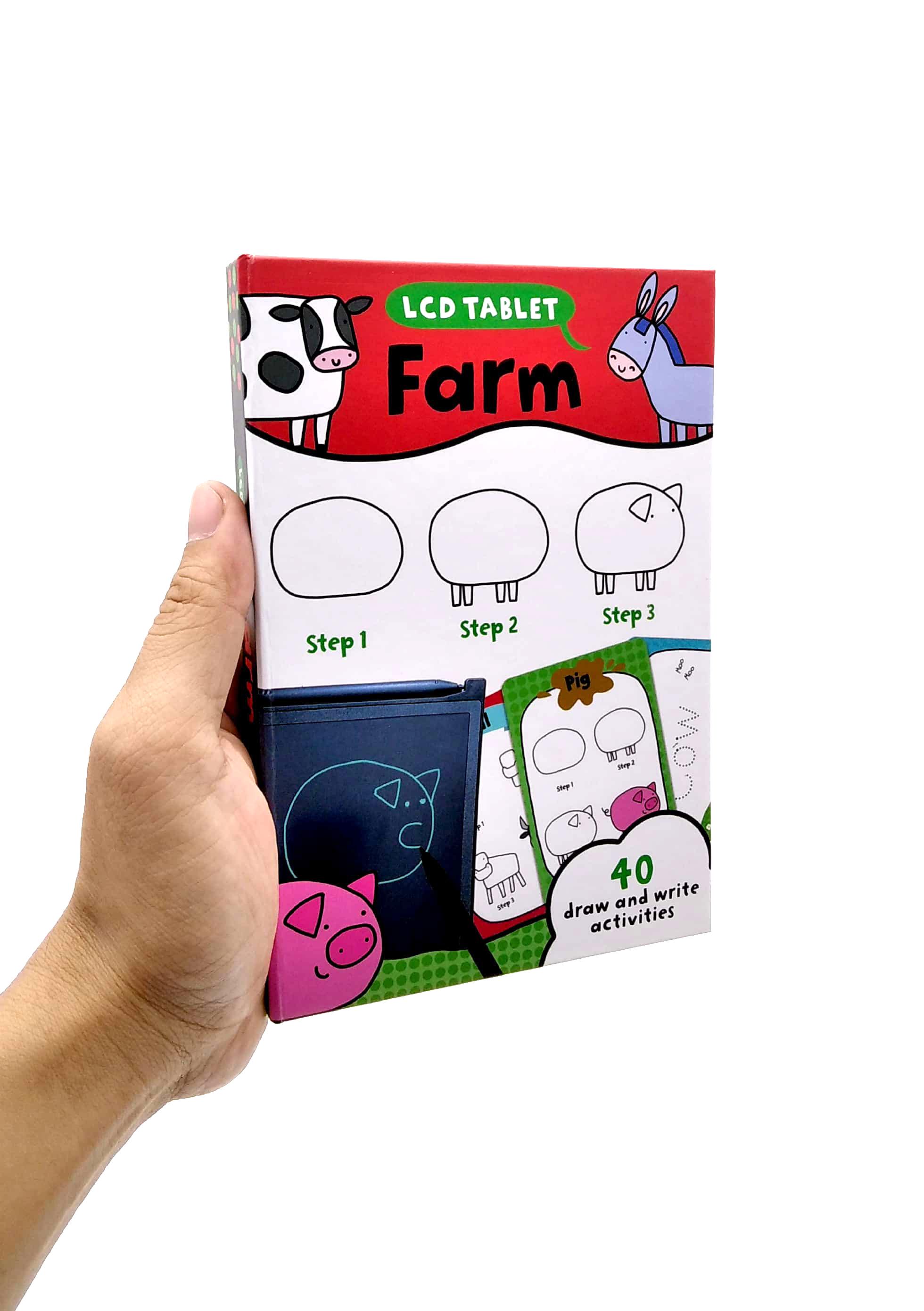 LCD Tablet & Flashcards - Farm