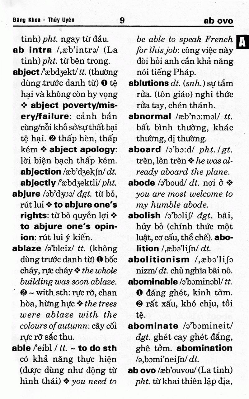 Từ Điển Anh - Việt - Sách Bỏ Túi