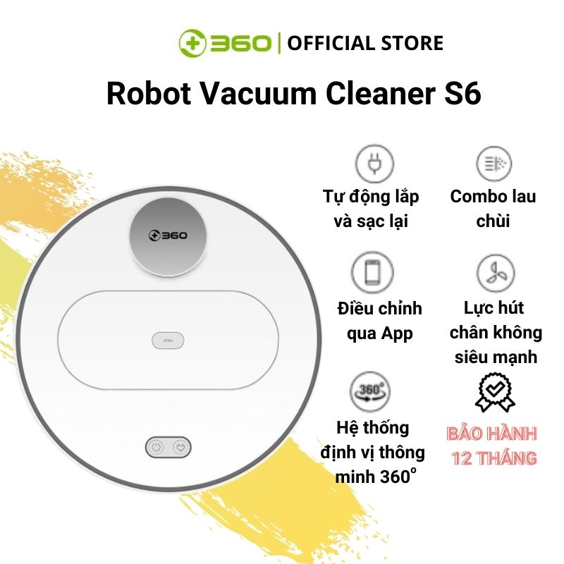 Robot hút bụi thông minh 360 Robot Vacuum S6