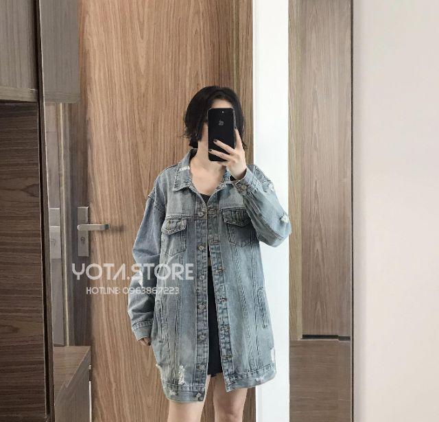 Áo khoác jeans dáng dài - CV19