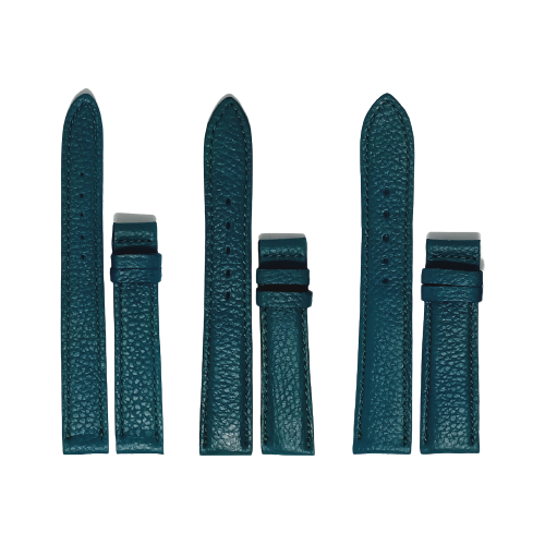 HJ8115-16-17-18 - Dây đồng hồ Huy Hoàng da bò size 16, 18, 20 màu đen, nâu đất, xanh lá, nâu đỏ